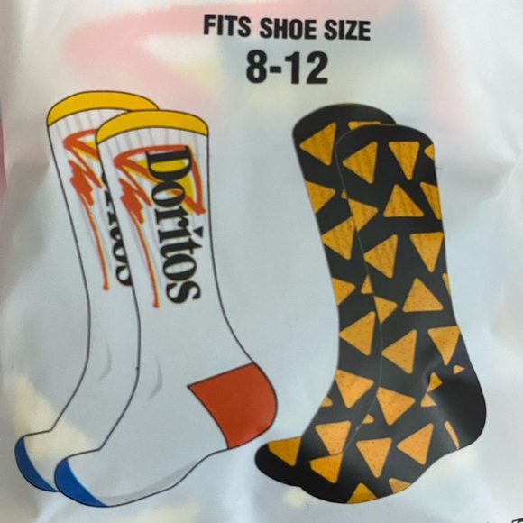 Men’s Bag of Doritos Crew Socks 2 pair NIP - Picture 5 of 5